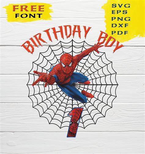 Spiderman Birthday SVG Celebrate The Web-Slinging Hero With Spiderman Birthday SVG