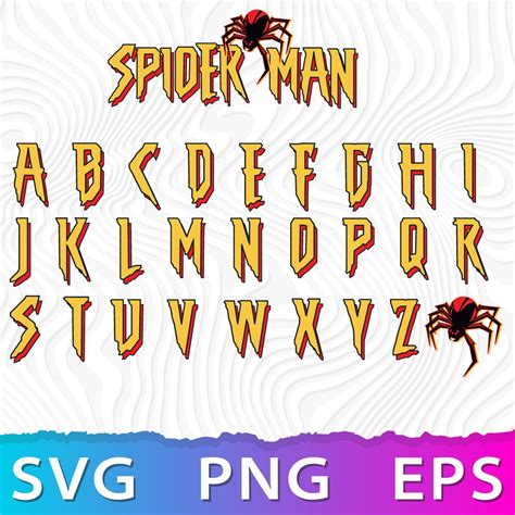 Spiderman Font SVG Spider-Man Font SVG: Unleashing The Web-Slinger's Signature Style In Your Designs