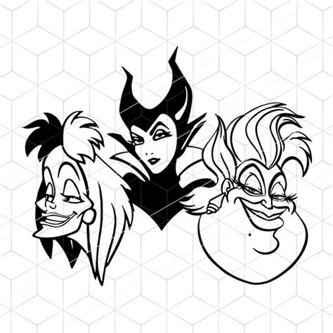 Disney Villain Svg Files Unlock The Dark Side: Discover The Enchanting World Of Disney Villain SVG Files