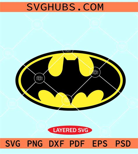 Layered Batman SVG Layered Batman SVG: Unleash The Iconic Caped Crusader With Intricate Detail