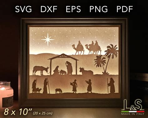 Nativity Shadow Box SVG Nativity Shadow Box SVG: A Symbol Of Faith And A Treasured Holiday Decoration