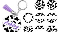 Cow Print Keychain SVG Cow Print Keychain SVG: A Timeless Accessory With Endless Customization Options