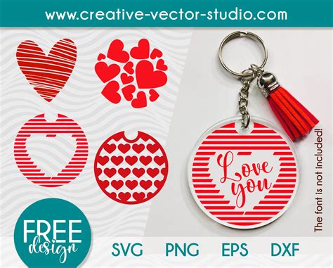 Heart Keychain SVG Free Heart Keychain SVG Free: Express Your Love With A Personalized Touch