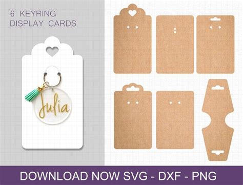 Template SVG Keychain Display Card Template Free Template SVG Keychain Display Card Template Free