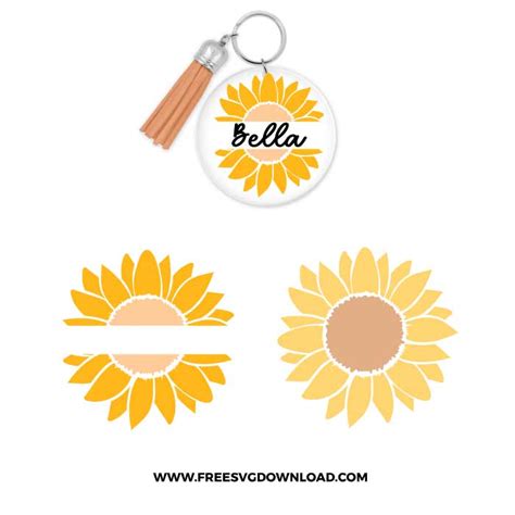 Sunflower Keychain SVG Sunflower Keychain SVG: A Symbol Of Joy