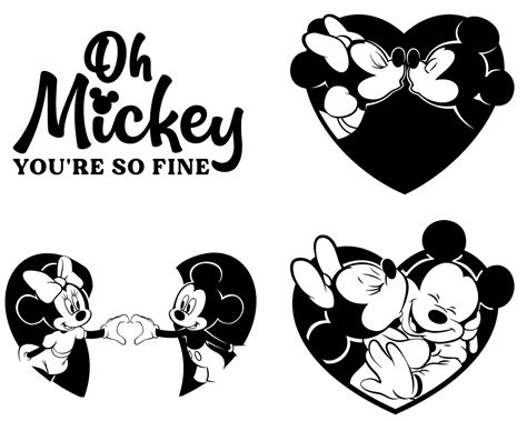 Mickey And Minnie Mouse SVG Mickey And Minnie Mouse SVG: Timeless Disney Magic For Your Creative Endeavors