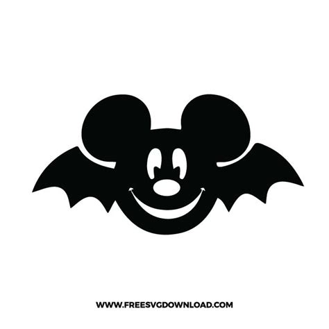 Mickey Mouse Bat SVG Mickey Mouse Bat SVG: A Spooky Addition To Your Halloween Crafts