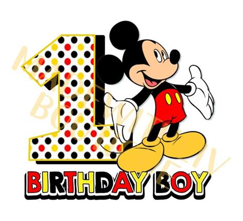 Mickey Mouse 1st Birthday SVG Celebrate Your Little One's Special Day With Mickey Mouse 1st Birthday SVG