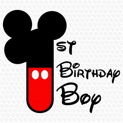 Mickey Mouse 1st Birthday SVG Free Mickey Mouse 1st Birthday SVG: A Timeless Classic For Your Little Star's Special Day