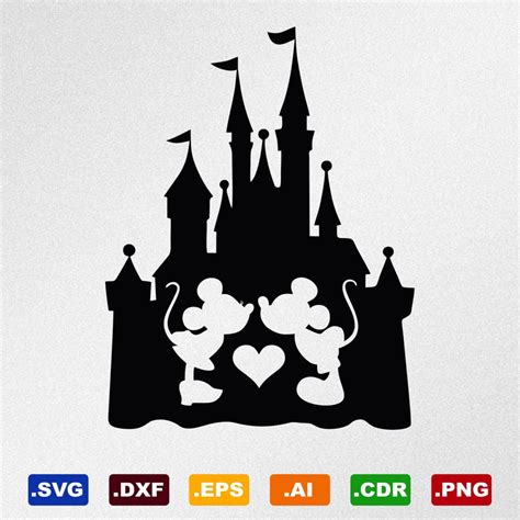 Disney Castle Sihloutte Svg Files Disney Castle Silhouette SVG Files: A Magical Touch To Your DIY Projects