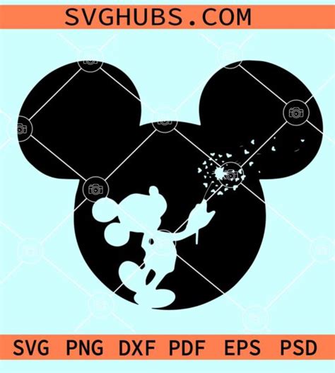 Mickey Mouse Dandelion SVG Mickey Mouse Dandelion SVG: A Timeless Symbol Of Childhood Wonder