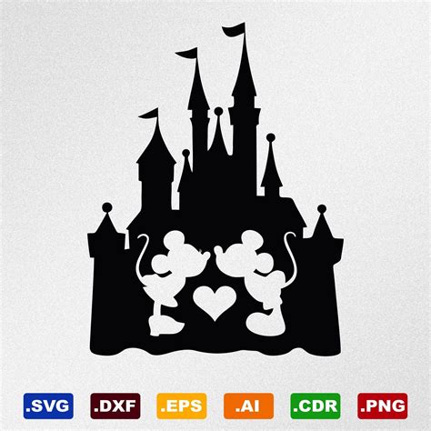 Mickey Mouse Disney Castle SVG Celebrate The Magic: Mickey Mouse Disney Castle SVG