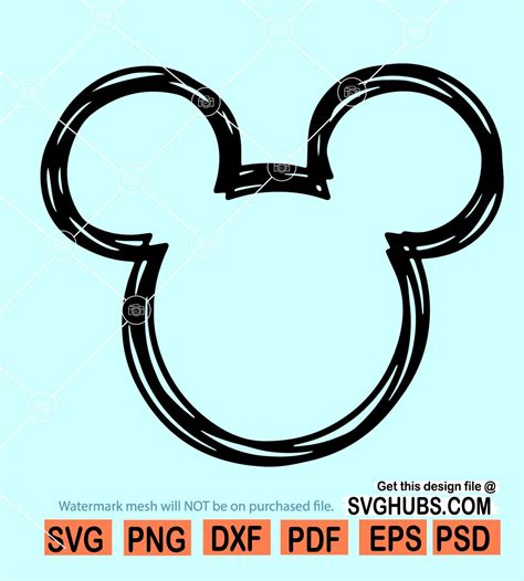 Mickey Mouse Ears Outline SVG Mickey Mouse Ears Outline SVG: A Timeless Symbol Of Magic And Whimsy