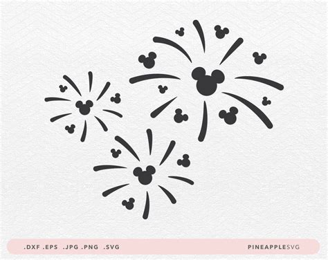 Mickey Mouse Fireworks SVG Mickey Mouse Fireworks SVG: A Dazzling Display For Disney Enthusiasts