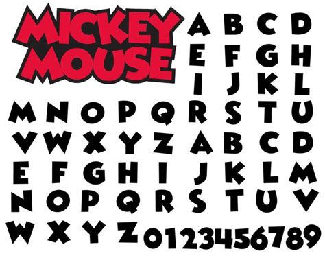 Mickey Mouse Font SVG The Ultimate Guide To Mickey Mouse Font SVG: A Journey Into The World Of Disney Magic