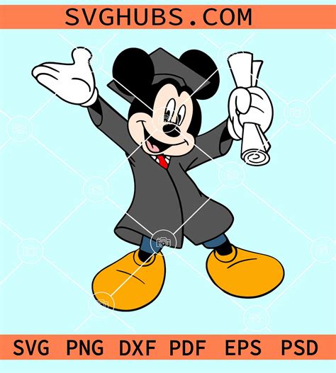 Mickey Mouse Graduation SVG Mickey Mouse Graduation SVG: A Timeless Symbol Of Success And Celebration