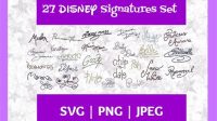 Disney Character Signature Svg File Disney Character Signature SVG File: The Ultimate Guide To Expressing Your Disney Obsession