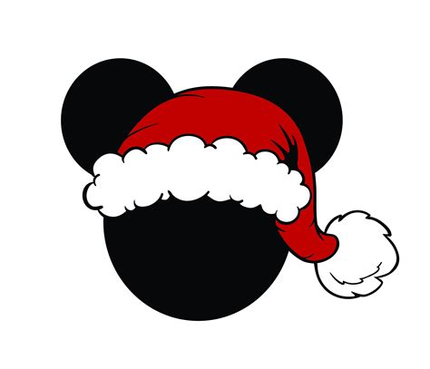 Mickey Mouse Santa Hat SVG Mickey Mouse Santa Hat SVG: A Festive Symbol Of Holiday Cheer