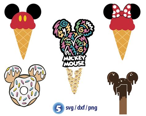 Mickey Mouse Ice Cream SVG Mickey Mouse Ice Cream SVG: A Sweet Treat For Disney Fans