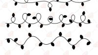 Christmas Lights SVG Black And White Christmas Lights SVG Black And White: A Versatile Resource For Festive Creations