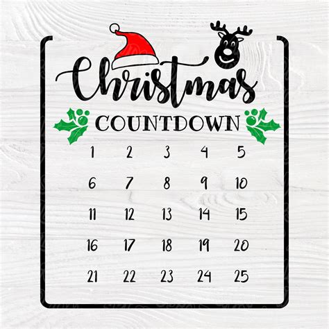 Christmas Countdown SVG Christmas Countdown SVG: The Ultimate Guide To Festive Cheer