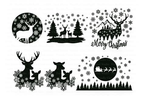 Christmas Deer SVG Christmas Deer SVG: Capture The Magic Of The Holidays With Enchanting Designs