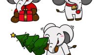 Christmas Elephant SVG Christmas Elephant SVG: A Festive And Unique Way To Celebrate The Holidays