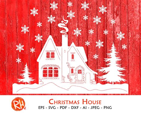 Christmas House SVG Christmas House SVG: Deck Your Halls With Festive Cheer