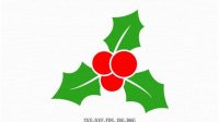 Christmas Holly SVG Christmas Holly SVG: A Festive Touch To Your Holiday Decor