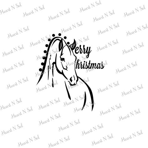 Christmas Horse SVG Christmas Horse SVG: The Perfect Way To Celebrate The Season