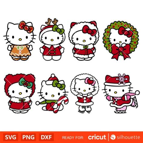 Christmas Hello Kitty SVG Free Christmas Hello Kitty SVG Free: Bring Festive Cheer To Your Projects