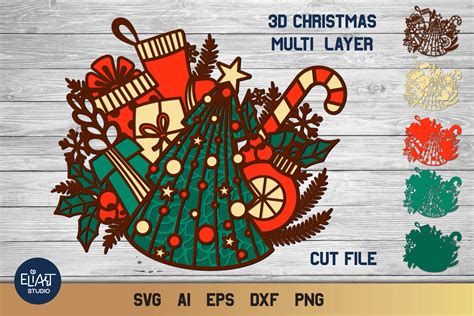 Christmas Layered SVG Christmas Layered SVG: The Perfect Way To Add Festive Flair To Your Projects