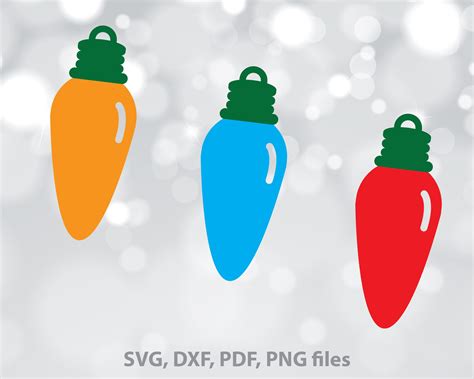 Christmas Light Bulb SVG Christmas Light Bulb SVG: Illuminate Your Designs With Festive Charm