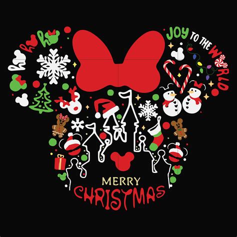 Christmas Minnie SVG Christmas Minnie SVG: Capture The Magic Of The Holidays With Disney's Beloved Icon