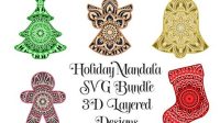 Christmas Mandala SVG Christmas Mandala SVG: A Festive Touch To Your Holiday Crafts