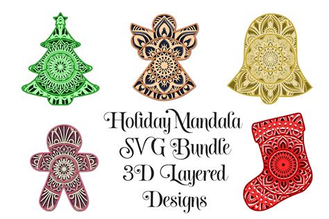 Christmas Mandala SVG Christmas Mandala SVG: A Festive Touch To Your Holiday Crafts