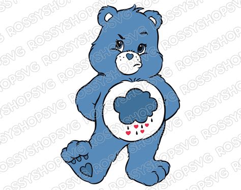 Grumpy Bear Care Bear SVG Grumpy Bear: The Beloved Care Bear With A Heart Of Gold