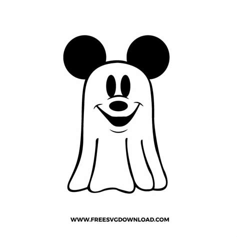 Mickey Ghost SVG Mickey Ghost SVG: A Hauntingly Adorable Design For Halloween And Beyond