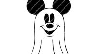 Mickey Mouse Ghost SVG Mickey Mouse Ghost SVG: A Spooky And Playful Halloween Decoration