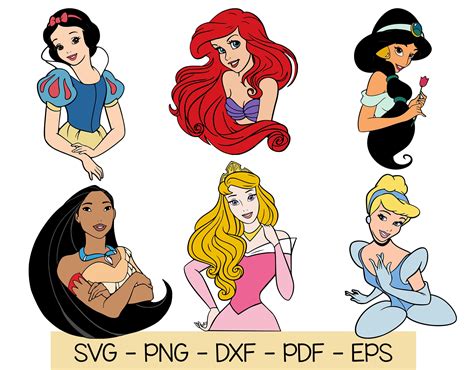 Disney Princess Svg Files Free Disney Princess SVG Files: Unleash Your Royal Creativity