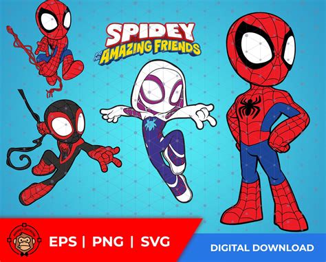 Spidey And His Amazing Friends SVG Spidey And His Amazing Friends: An SVG Adventure