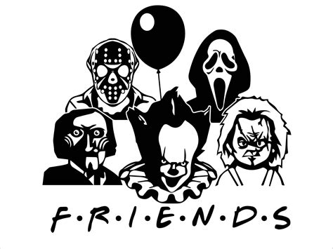 Horror Friends SVG Horror Friends SVG: A Spine-Tingling Collection For Halloween And Beyond