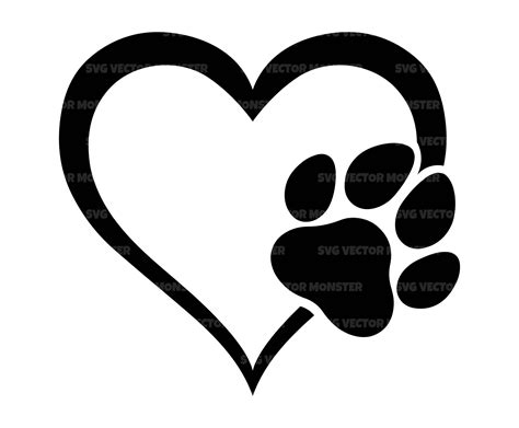 Dog Paw Heart Dog Paw Heart: A Symbol Of Unconditional Love And Loyalty