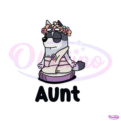 Aunt Bluey SVG Aunt Bluey SVG: Capture The Essence Of The Beloved Character