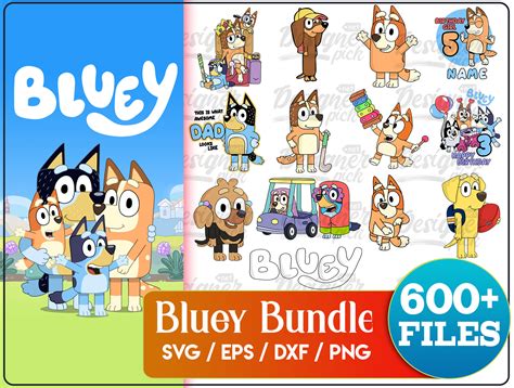 Bluey SVG Bundle Unleash The World Of Bluey With Our Enchanting SVG Bundle