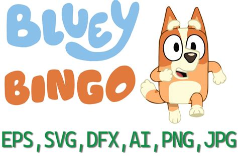 Bluey Bingo SVG Free Bluey Bingo SVG Free: Unleash Your Imagination With Endless Customization Possibilities