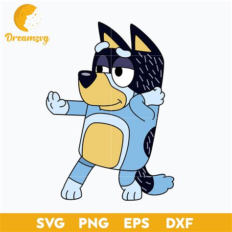 Bluey Bandit SVG Free Bluey Bandit SVG: Unleash The Playful Spirit Of Bluey With Free Digital Art