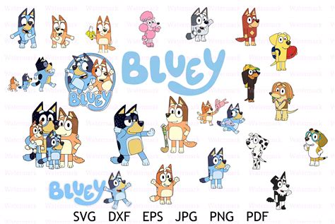 Bluey SVG Cut File Bluey SVG Cut File: Unleash Your Creativity With The Beloved Blue Heeler!