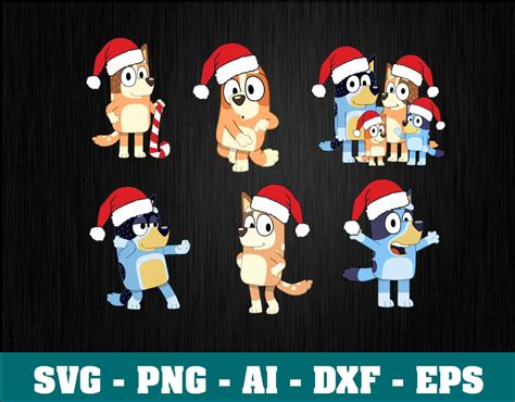 Bluey Christmas SVG Free Bluey Christmas SVG Free: A Festive Addition To Your Holiday Decorations