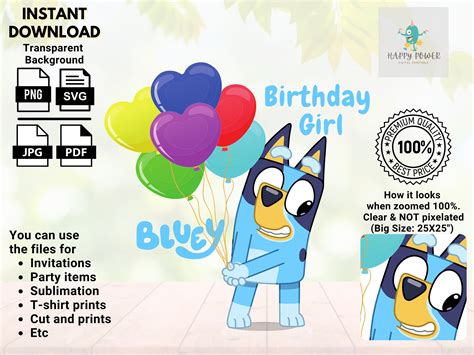 Bluey Birthday Girl SVG Bluey Birthday Girl SVG: The Ultimate Guide To Celebrating Your Little One's Special Day